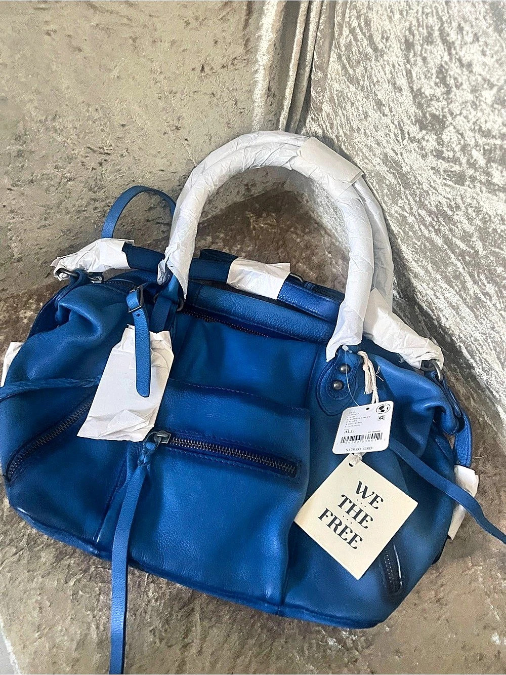 Free People Blue Baby Emerson Bag Sapphire